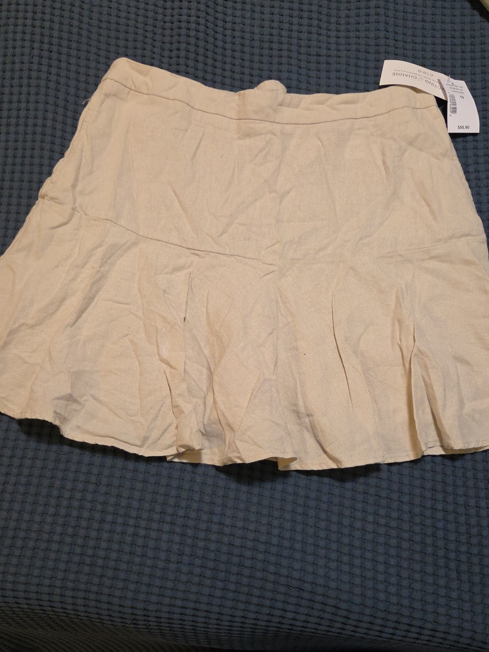NWT Cleo Linen Women's Skort